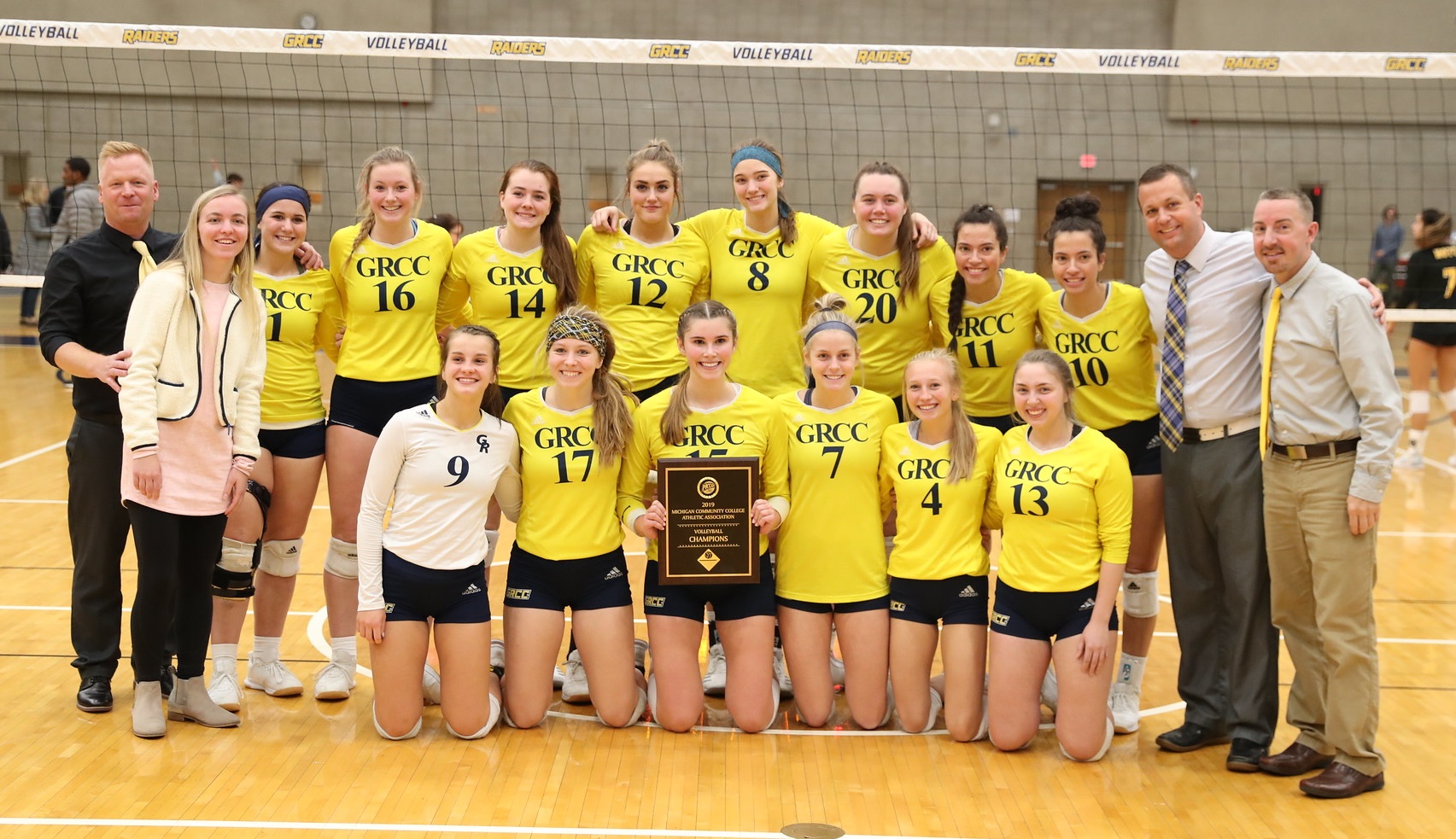 GRCC volleyball team earns fourth consecutive state championship, seventh crown in 10 years
